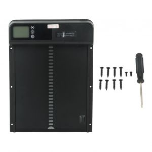 Hjlian Porte Automatique Pour Poulailler Avec Minuterie, En Alliage D'aluminium, Etanche Ip45, Ecran Led, Alimentee Par Batterie, Ouvre-Porte Automatique Pour Ferme - Neuf