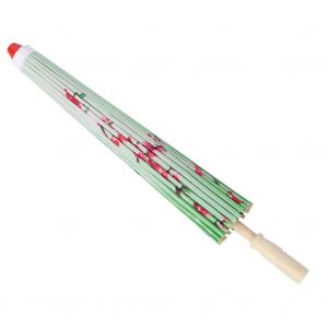 Parapluie classique en papier huile, accessoire de decoration pour mariage, fete de mariage (vert) - Neuf