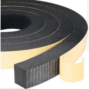 Bande d'étanchéité en mousse 2 rouleaux 25mm(w) X20mm(h) X2m(l) Joint Résistant aux intempéries Antichoc Anticollision Furnitu - Neuf
