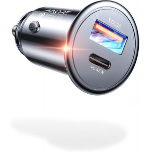 Allume Cigare Chargeur Usb C 48w Chargeur Voiture Pd&qc3.0 Rapide Allume Cigare Usb Adaptateur Pour Iphone 13 12 11 Pro Max X Xr Xs 8,Samsung Note20 S21 Huawei Ipad - Neuf