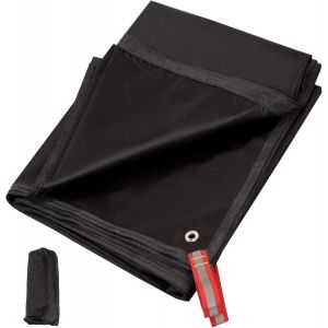 Eryi-Bâche De Tente Ultra Légère En Polyuréthane 2000 Imperméable Avec Sac De Transport À Cordon De Serrage Pour Camping, Randonnée (140 X 221 Cm, Ul Noir) - Neuf
