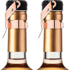 Bouchon De Champagne,2pcs Scellant De Bouchon De Bouteille De Champagne En Acier Inoxydable Pour Bouchon De Vin Mousseux Cava Prosecco - Neuf
