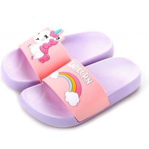 Ihkhu-Chaussons Enfants Licorne Pantoufles Filles Piscine Et Plage Maison D'été Garcon Antidérapant Lumière Sandales De Pantoufles De Bain - Neuf