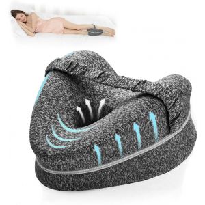 Coussin De Jambe, Genouillère Ergonomique Pour Dormir, Genouillère En Mousse À Mémoire De Forme Avec Sangle Pour Dormeur Latéral, Coussin De Soutien De Jambe Avec Housse Amovible - Neuf