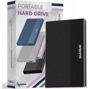 Disque Dur Externe 320 Go Hdd De Sauvegarde De Données U2013 Extension De Mémoire 2,5"" Disque Dur Portable Usb 3.0 Compatible Avec Mac, Ordinateur De Bureau, Pc, Ps4, Ps5, Console De Jeu (Noir) - Neuf
