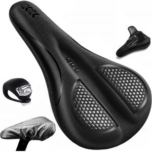 Housse De Selle De Vélo,Couvre Selle Gel Imperméable,Housse De Pluie Pour Siège De Vélo,Housse Selle De Ultra Confortable Pour Vtt,Vélo De Route - Neuf