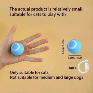 Jouet Interactif Pour Chat,Rechargeable Par Usb,Faucheuse,Canard,Canard,Touche En Forme D'oiseau,Jouet En Peluche Avec Herbe-Aux-Chats,Fourniture Pour Animaux De Compagnie.Ball Skyblue. - Neuf