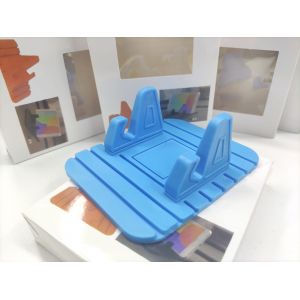 Support De Téléphone De Voiture Bleu Antidérapant En Silicone Pour Smartphone, Compatible Avec Les Téléphones Portables Jusqu'à 7 Pouces. - Neuf