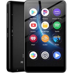 160Go Lecteur Mp3 Avec Spotify,Lecteur Mp4 Avec Bluetooth Et Wi-Fi,4.02 Zoll Touchscreen Lecteur Mp4 En Streaming Android13 Avec Audible,Son Hi-Fi Portable,Radio Fm,Deezer,Stockage Extensible De 1Tb - Neuf