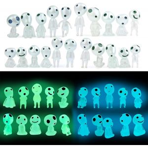 BHHBB-Lumineux Arbre Elfes, 20 Pièces Princesse Mononoke Figurine Arbre Elfes Figurines Fantômes Lumineuses Résine Princesse Mononoke Ornement Paysage, pour Les DéCorations de Maison et du Jardin - Neuf