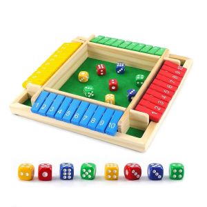 Jeu Shut The Box, Jeu De Société En Bois Pour 24 Joueurs, Jeu De Société Familial Classique - Neuf