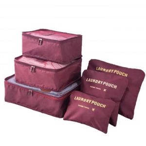 Organisateur de Voyage Cube de Voyage Sacs de Rangement 6 Set Système de Cube Voyage Ensemble Complet de différents Sacs Se - Neuf