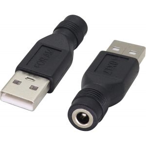 KALANKA-(2Pack USB 2.0 A Mâle to DC 4.0x1.7mm jack Femelle Connecteur d`Alimentation DC 5V prise d`Alimentation seau Chargeur Adaptateur de câble,Pour les Appareils Rechargeables 5V DC/USB(M/F4.0×1.7 - Neuf