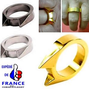 Bague Forme Chat Pic Self-D&eacute;fense Combat Brise Glace - Neuf