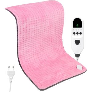 Coussin Chauffant, Tapis Chauffant 43&times;84cm avec Arr&ecirc;t Automatique et 9 Niveaux de Temp&eacute;rature Lavable en Machine, Coussin Chauffant Dos Epaule et Nuque, ChauffantRapide Electrique, Flanelle Douce - Neuf