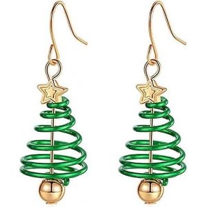 Boucles D'oreilles Sapin De No&euml;l - Bijoux De No&euml;l Pour Filles Et Femmes - Neuf