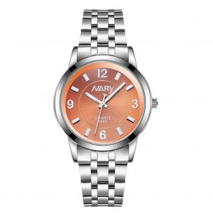 Nary &Agrave; La Mode Hommes Femmes Affaires Bracelet En Acier &Eacute;tanche Montre-Bracelet &Agrave; Quartz (Cadran De Caf&eacute; / Hommes) - Neuf