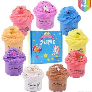 Lot de 6 kits de pâte à modeler en coton, pâte à modeler pour gâteaux aux fruits, super douce et non collante, jouets à faire soi-même - Neuf
