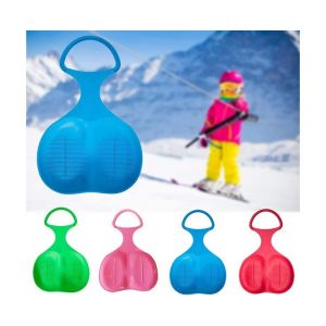 Lot De 4 Luges À Neige Pour Enfants ¿ Toboggan Flexible Avec Poignées Antidérapantes Et Siège Encastré Pour Des Moments De Plaisir Hivernal En Toute Sécurité ¿ Pehd, 4 Couleurs - Neuf