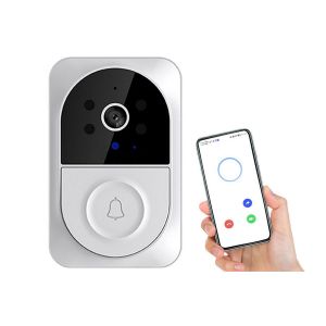 Sonnette vid&eacute;o sans fil avec interphone pour smartphone et cam&eacute;ra de vision nocturne - Neuf