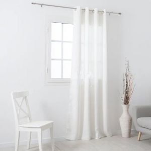 Rideau &Agrave; Oeillets 140x240cm Dreamtime Blanc - Neuf