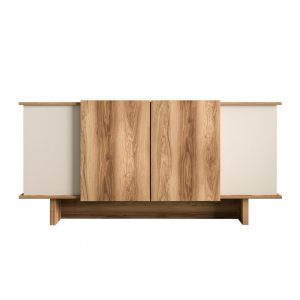 Buffet en bois "Diana" - 180 x 40 x 81 cm - Beige - Neuf