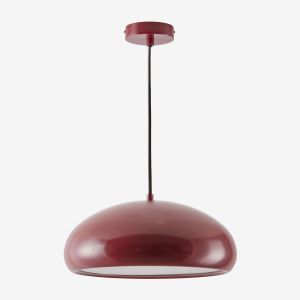 Lampe De Plafond En Métal Hilma Vin Rouge - Neuf