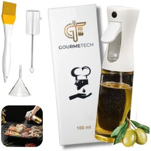 KALANKA-Vaporisateur d'Huile en Verre 300ml - Technologie de Pulvérisation Continue avec Contrôle des Portions - Polyvalent pour Cuisine - Neuf