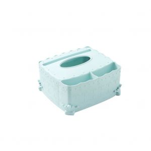HJLIAN Boite de rangement multifonctionnelle pour mouchoirs, grande capacite, pour serviettes en papier (bleu) - Neuf