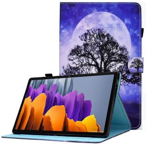 Pour Samsung Galaxy Tab S7 SM-T870 T875 S8 SM-X700 X706 Motif Impression PU Cuir Magnetique Couverture Ca - Neuf