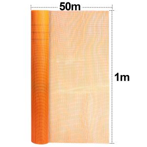 150m&sup2; Armature fibre de verre treillis, r&eacute;sistant en fibre de verre, toile de renfort 4x4mm 160g/&iquest; Orange - Neuf