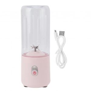 Mélangeur Portable 500ml Mini Presse-Agrumes Personnel Mélangeur Pour Smoothies Shakes Usb Rechargeable Avec Lame À 6 Feuilles Pour Le Sport Voyage Rose - Neuf