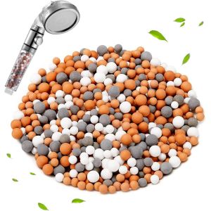 Boules Min&eacute;rales 150g Anti Calcaire pour Douche Rempla&ccedil;able Ions N&eacute;gatifs Min&eacute;rale Balles de Douche,Convient aux Purificateurs d'eau, Douches, Filtres de Robinet - Neuf