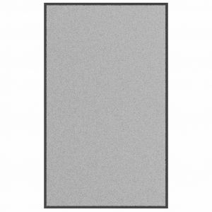Paillasson Antid&eacute;rapant Flexible Int&eacute;rieur Ext&eacute;rieur 90 X 150 Cm En Polypropyl&egrave;ne Gris Helloshop26 02_0058186 - Neuf