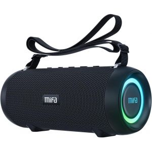 lbgwp60-Enceinte A90 Haut-Parleur Bluetooth 60W Sans Fil Ipx7 Étanche 30 Heures De Lecture Carte Micro Sd Véritable Chargement Stéréo Usb-C Sans Fil Avec Housse De Protection Et Dragonne Portable - Neuf
