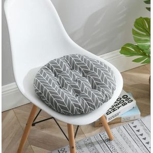 Coussin De Chaise Rond, Lot De 2 Coussins De Siège Pour Intérieur/Extérieur, Coussins De Siège Ronds, Coussins De Jardin Pour La Maison - Neuf