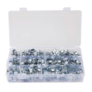 135Pcs Collier de serrage Double oreilles Clamp 8-18mm Worm Drive - Neuf