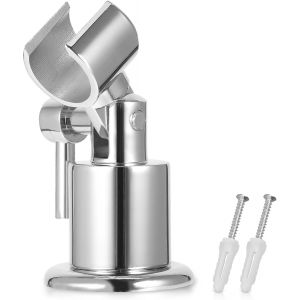 JGD-Support de Pommeau de Douche Enti&egrave;rement en M&eacute;tal, Fixation Pommeau de Douche, Support Douche &Agrave; 180 Degr&eacute;s, Accroche Pommeau de Douche R&eacute;glable, Support Douchette Mural &Agrave; Main Avec Vis - Neuf