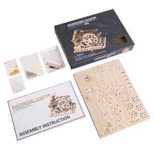 HJLIAN Montagnes russes a monter soi-meme pour enfants, modele d'experimentation physique, jouet de decoration pour la maison - Neuf