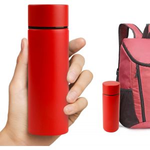 1 Pièce Mini Gourde 316, Petite Gourde Isotherme, 150ml Mini Thermos, Bouteille Isotherme, Mini Thermos Cafe, Mini Gourde Isotherme 150ml (Rouge) - Neuf