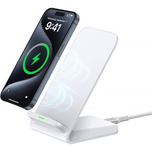 Cmjaagur-Chargeur Induction Pour Iphone 16/15/14/13/12/11 Pro Plus, Chargeur Sans Fil 15w Charge Rapide Pour Samsung Galaxy S25 Plus/S24 Ultra/S23 Fe/S22/S21/S20/S9, Google Pixel 9/9pro/8/8p[M186] - Neuf