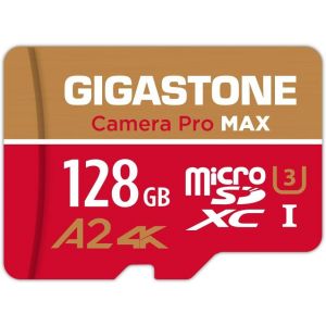 [5 Ans R&eacute;cup&eacute;ration De Donn&eacute;es Gratuite] Carte M&eacute;moire 128 Go, Camera Pro Max, Vitesse Jusqu'&agrave; 120/80 Mo/S, Pour Gopro, Dji, Drone, 4k Video A2 V30 U3 Microsdxc Avec Adaptateur - Neuf