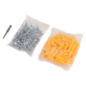 Vis Clous Plinthes &agrave; Double T&ecirc;te Vis En Acier Inoxydable Avec Ancrage Mural OB - Neuf