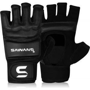 Asfasfq-Gants De Boxe Hommes Femme Gants De Boxe Gants De Grappling Gants De Karaté Léger Taekwondo Demi Doigt Kickboxing Sparring Arts Martiaux Muay Thai - Neuf