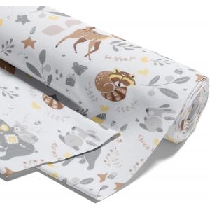 Tianyi-Tissu Au Metre Coton 2 M X 160 Cm - Tissu Pour Couture Decoration Et Loisirs Creatifs Ideal Pour Vetements Ameublement Accessoires Et Projets De Couture Diy Oeko-Tex Cerf - Neuf
