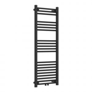 Radiateur s&egrave;che-serviettes chauffage salle de bain acier 120 x 50 cm noir Helloshop26 03_0010416 - Neuf