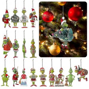 18 Style D'Options Pour la D&eacute;coration de No&euml;l Pendentif Avion de bande dessin&eacute;e de l'Arbre de No&euml;l C-MXBC - Neuf