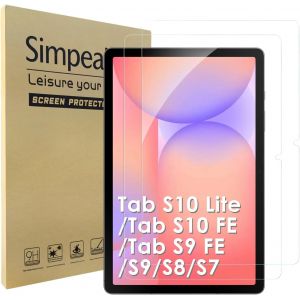 JGD-2 Pack Verre Tremp&eacute; Compatible pour Samsung Galaxy Tab S10 Lite/Tab S10 FE/S11/Tab S9 FE/S9/S8/S7 Protection Ecran 9H Super Duret&eacute;/Anti Rayures/Ultra-Clair/Anti Bulle - Neuf
