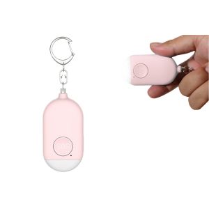 Porte-cl&eacute;s alarme de s&eacute;curit&eacute; personnelle avec son de 130 dB et lumi&egrave;re LED - Neuf