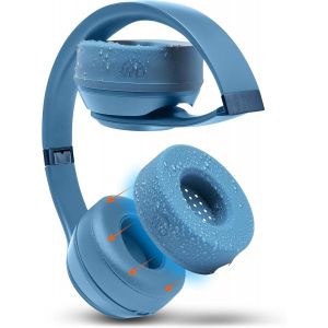 KAL-Sweatz Solo -Coussinets Anti-Transpiration Brevetés Pour Beats Solo 4, Solo 3 Et Solo 2, Fabriqués Par Wicked Cushions | Résistants À La Transpiration Et Lavables En Machine | Blue Slate - Neuf